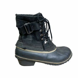 Sorel Women's Winter Fancy Lace II Boot Black Sz 6
